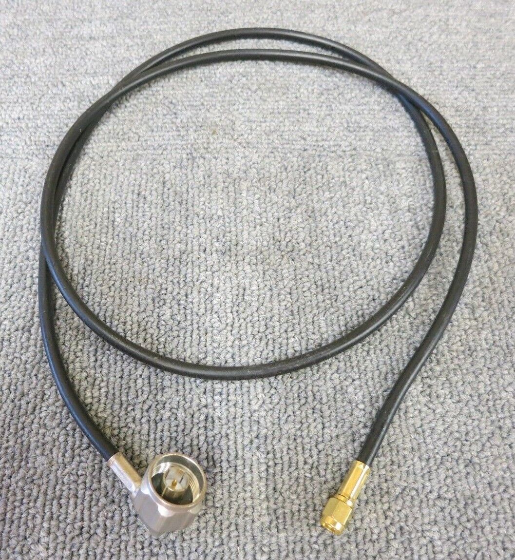 SMA Plug Male Straight To N Plug Male Right-Angle 1.1M Black Coaxial RF Cable
