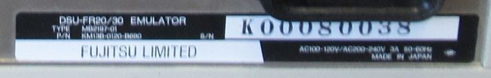Émulateur Fujitsu DSU-FR20/30 KM13B-0120-B690 MB2197-01
