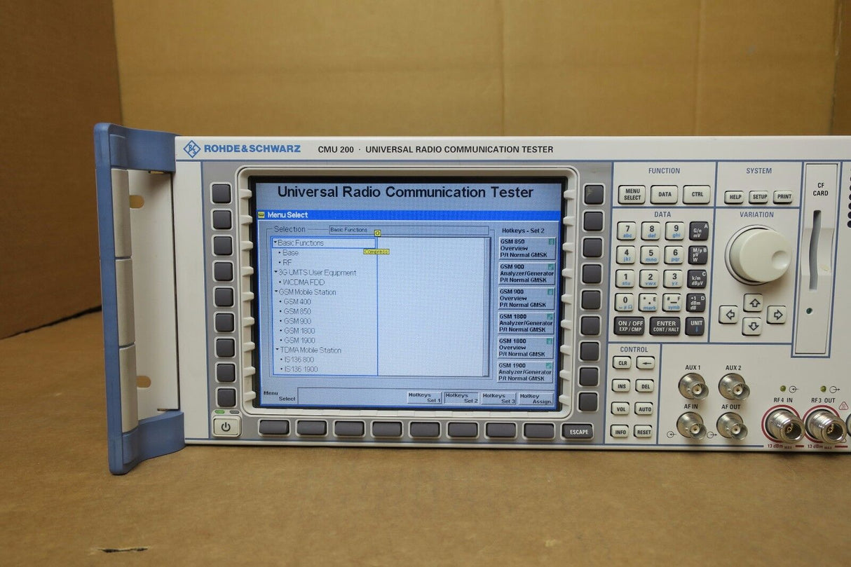 Rohde & Schwarz CMU 200 Universal Radio Communication Tester 1100.0008.02 R&S