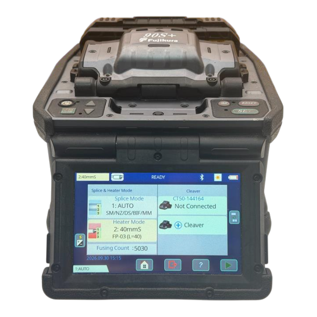Fujikura FSM 90S+ Core Alignment Fusion Splicer + CT 50 Cleaver Bluetooth Kit2
