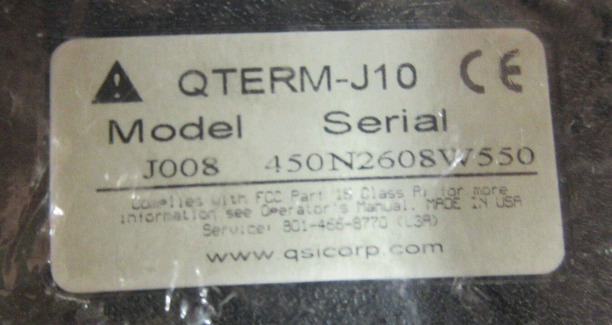 QSI Corp Qterm-J10 V2 Visual Training Device Designed Character Terminals RS-232