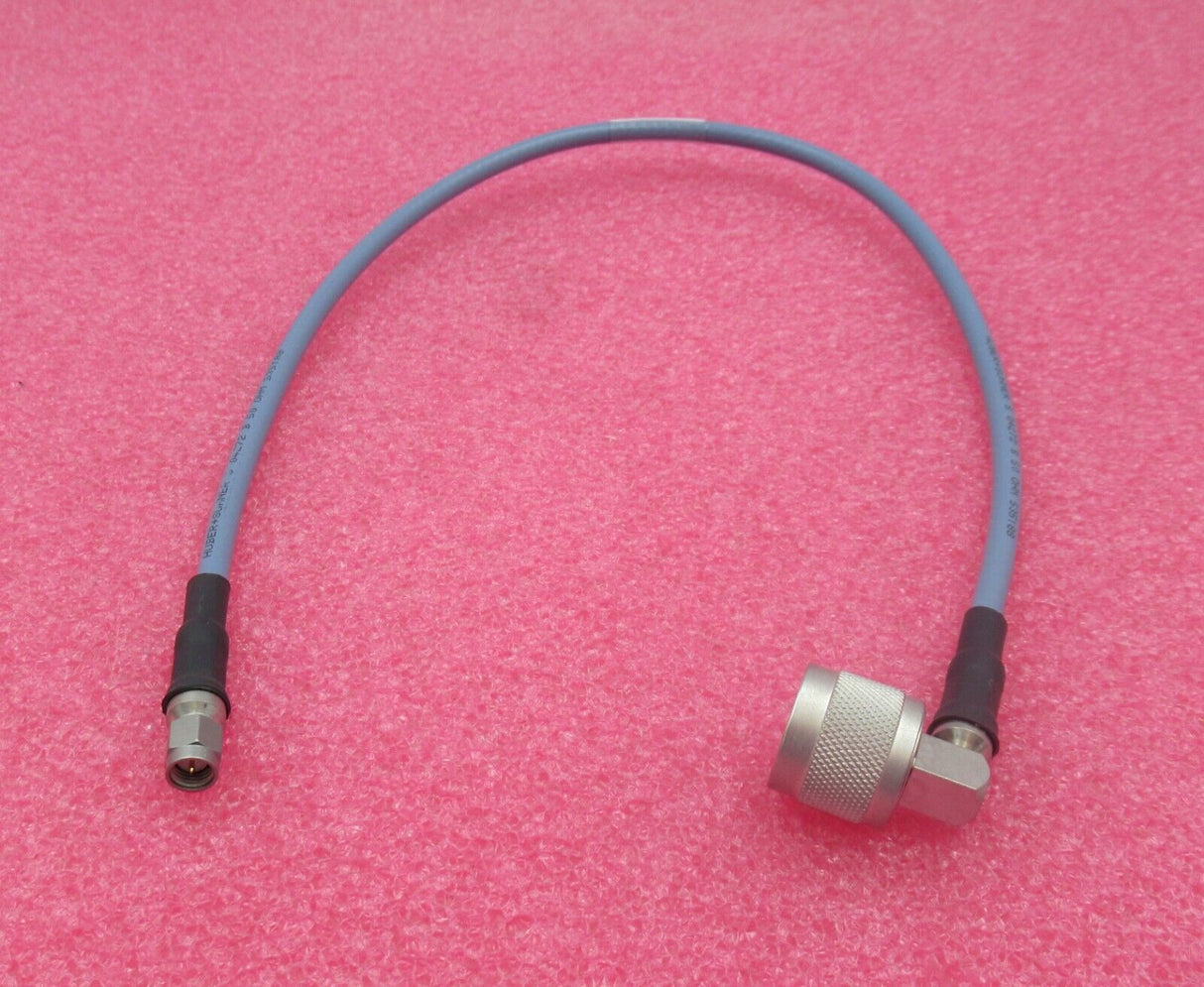 Huber & Suhner 30-09530-10/A SMA Male to N Male Right Angle 50CM Coaxial RF Cable