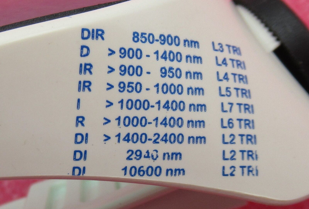 Trinity Operator Laser Safety Glasses White PPE Light Blue Lens Eyewear