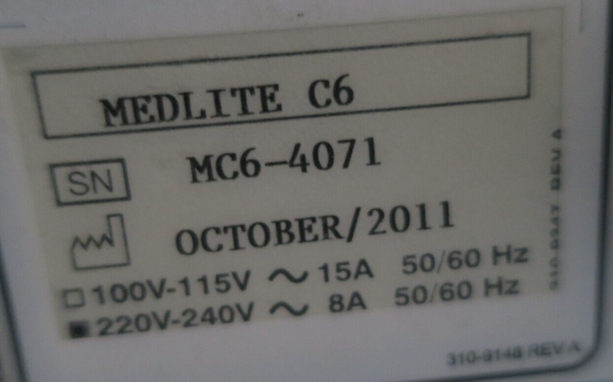 Hoya ConBio Medlite C6 Q-Switched Nd:YAG Tattoo Removal HR SR Acne Skin Laser