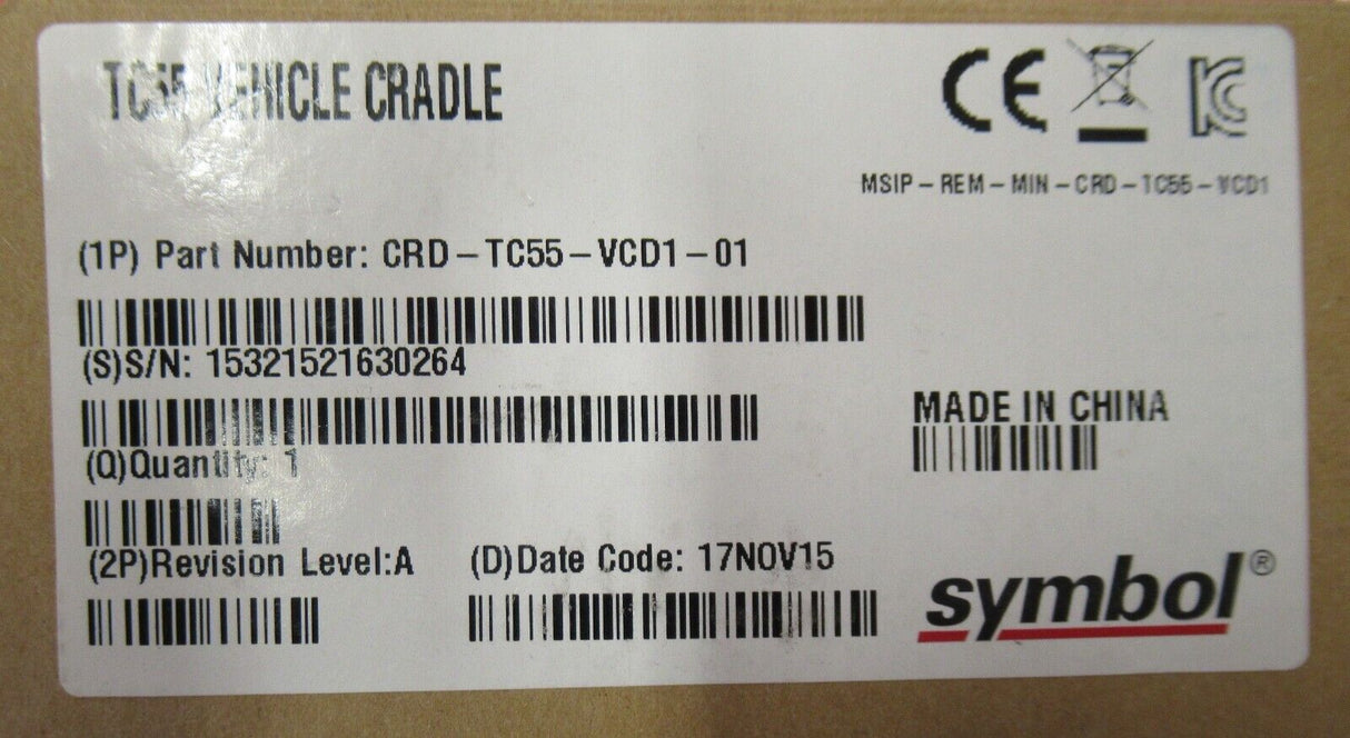 2 x New Symbol CRD-TC55-VCD1-01 TC55 Mobile Barcode Terminal Vehicle Cradle