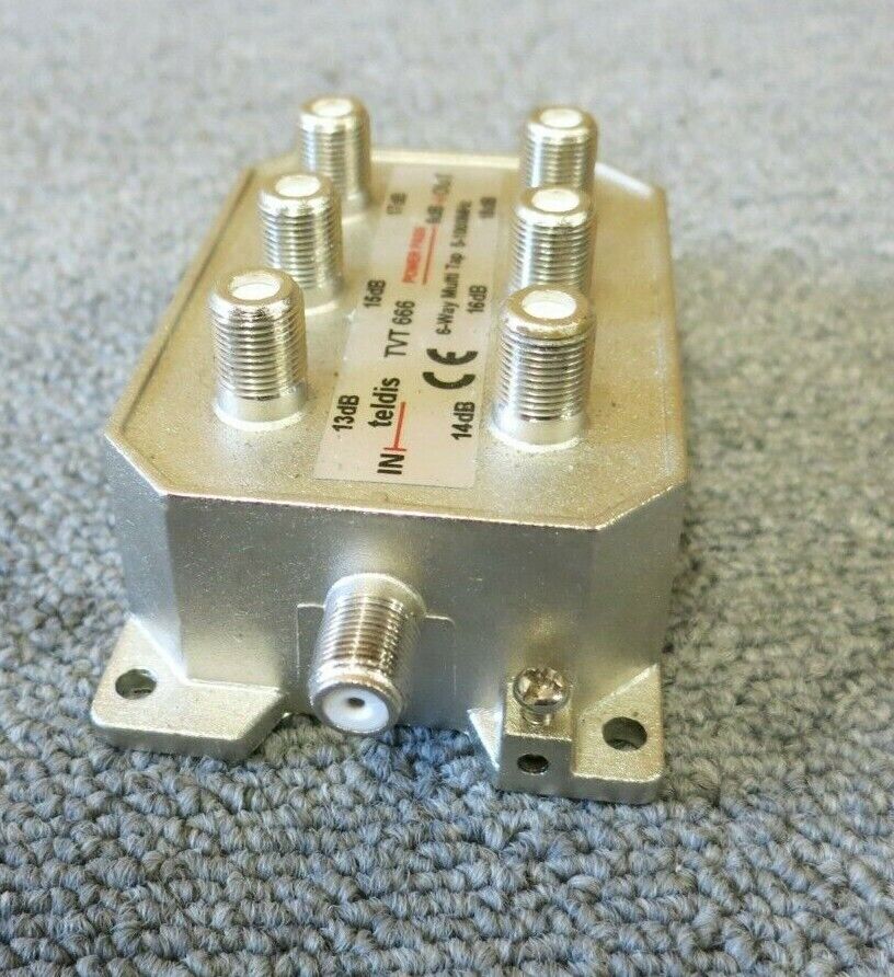 Teldis TVT666 6 Port Tap with graduated losses