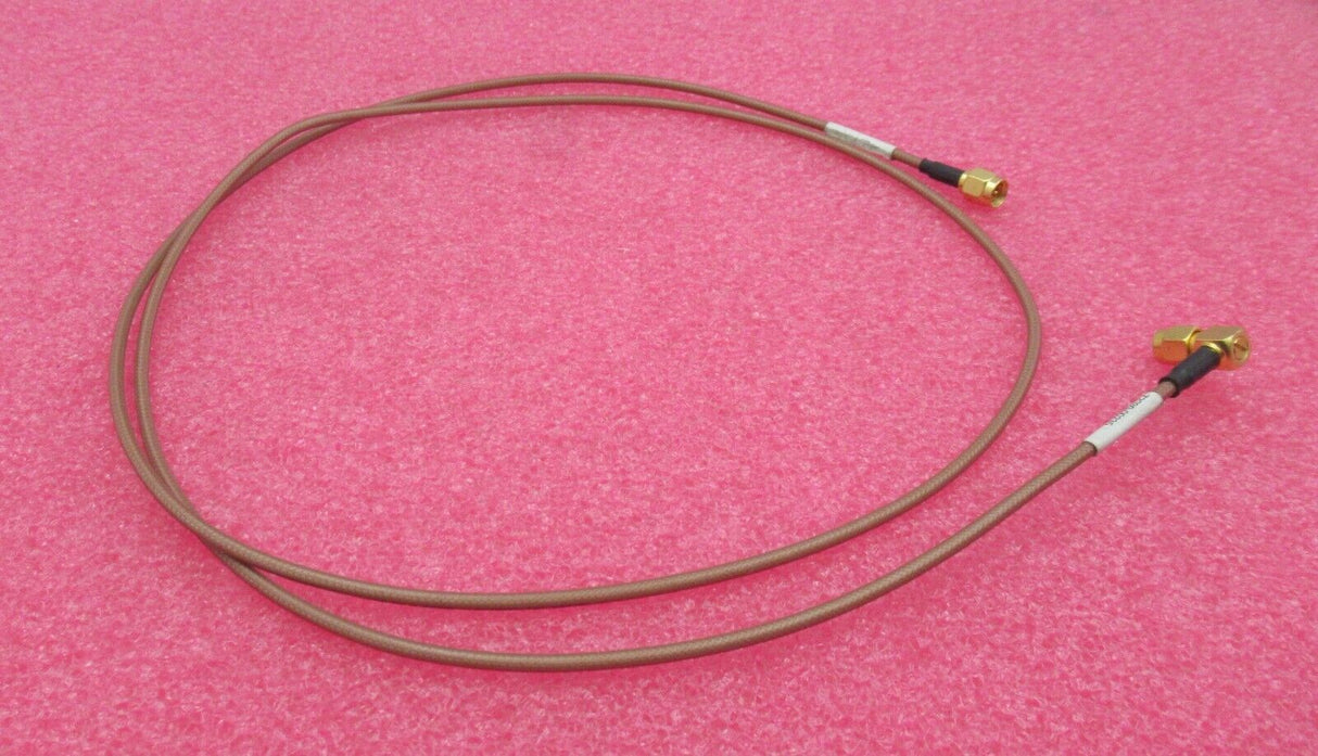 SMA Male Right Angle To SMA Male Straight 1.2M Brown Coaxial RF Cable