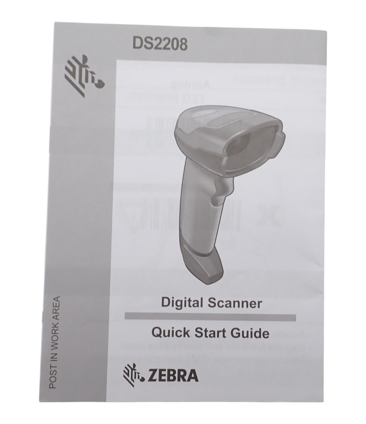 New Zebra DS2208 DS2208 SR7U2100AZW USB Corded Handheld Imager Barcode Scanner9