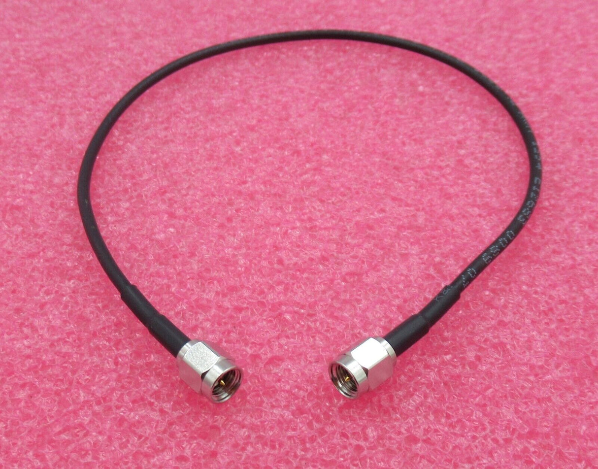 SMA Plug Male Straight To SMA Plug Male Straight 30cm Black Coaxial RF Cable
