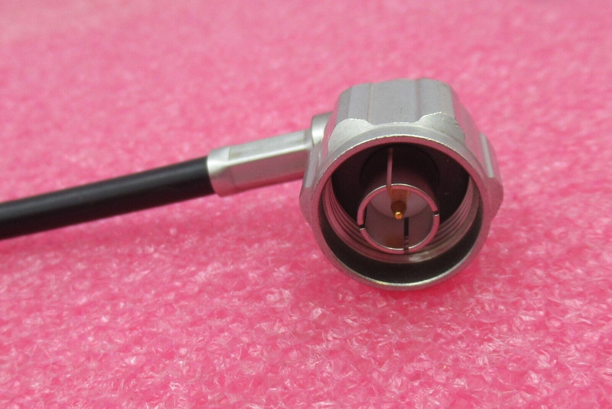 RF Coaxial Cable Black 6FT SMA Male Straight to N Male Right Angle