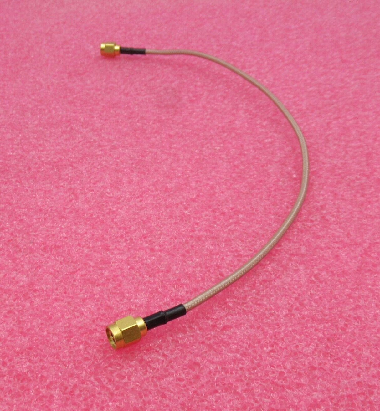 300MM SMA Plug Male Straight To SMA Plug Male Straight Brown Coaxial RF Cable