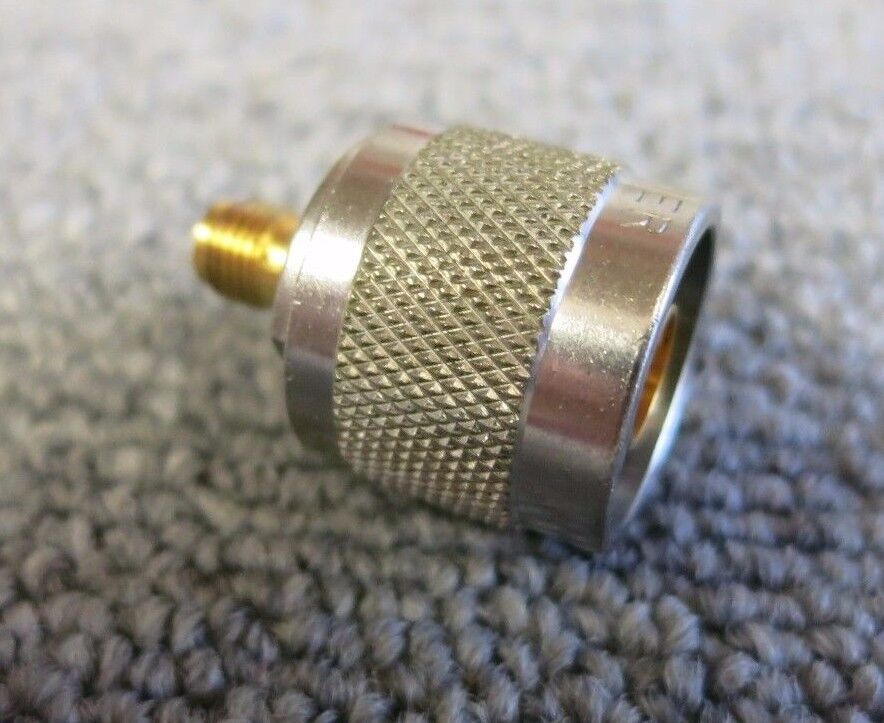 Huber & Suhner 33_N-SMA-50-1/113_UE Straight 50? RF Adapter Type N Plug to SMA