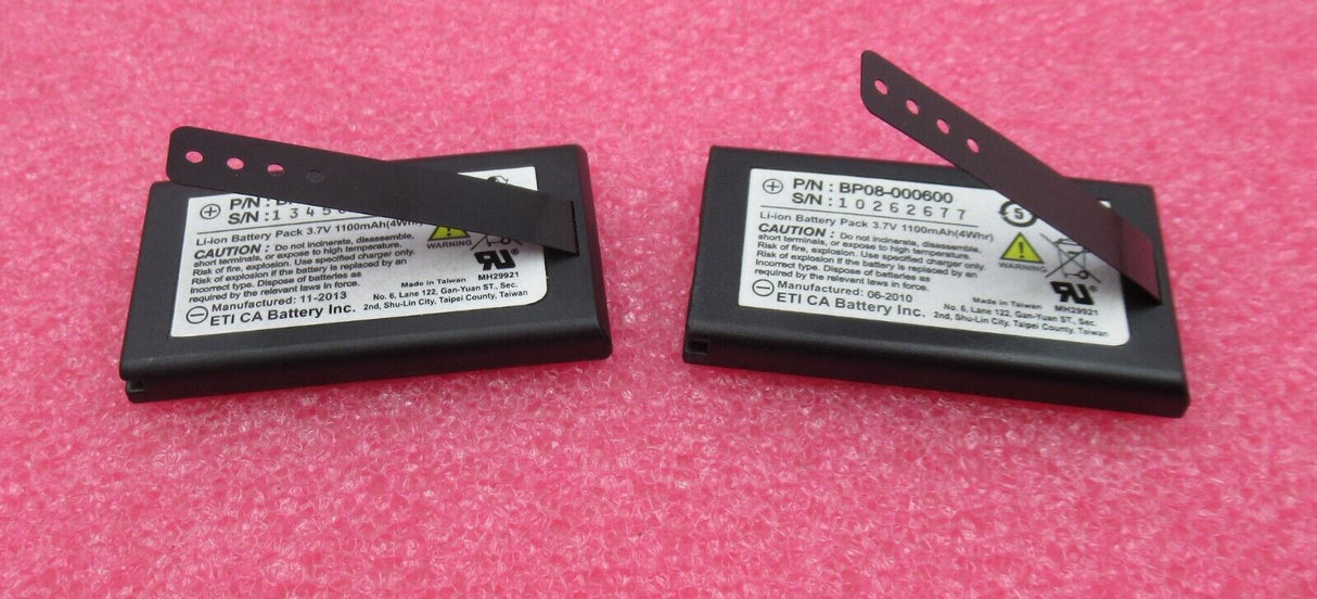 2 x Datalogic BP08-000600 Barcode Scanner Li-ion Battery Pack 3.7V 1100mAh 4Whr