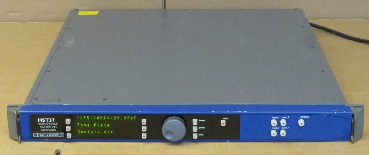 Snell & Wilcox HST37 HD High Definition Test Pattern Generator 3x SDI Out