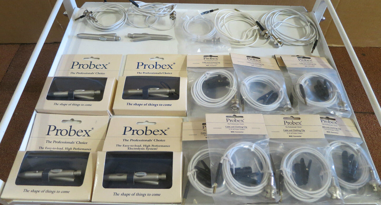 Joblot Probex needleholder non switched BNC connectors & Cable BNC with clips