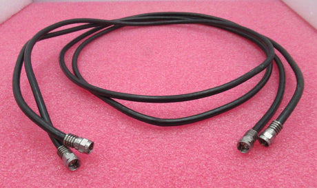 Konvolut 2 x F-Stecker auf F-Stecker, 1,6 m, schwarz, HF-Koaxialkabel