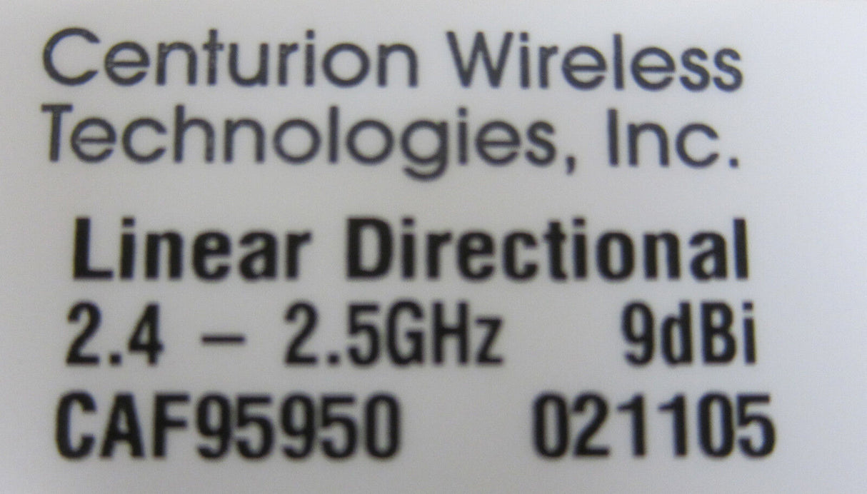 Centurion Wireless Tech Liner 2.4GHz Whisper Directional Indoor Antenna CAF95950