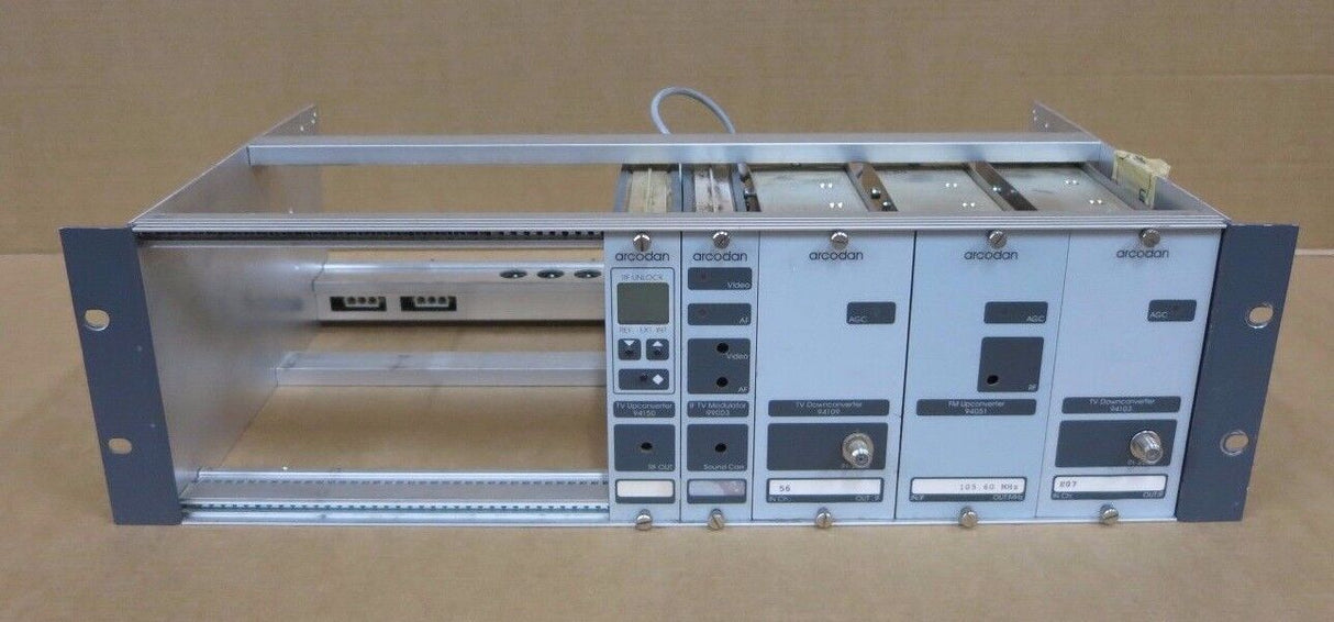 Arcodan 5 x Modules & Chassis For Mount In 19" IF TV Modulator FM Up Converter
