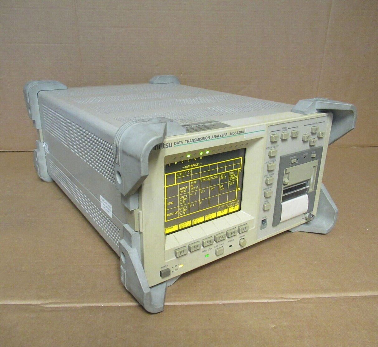 Analyseur de transmission de données Anritsu MD6420A 50 bit/s-10 Mbit/s 2x unités d'interface