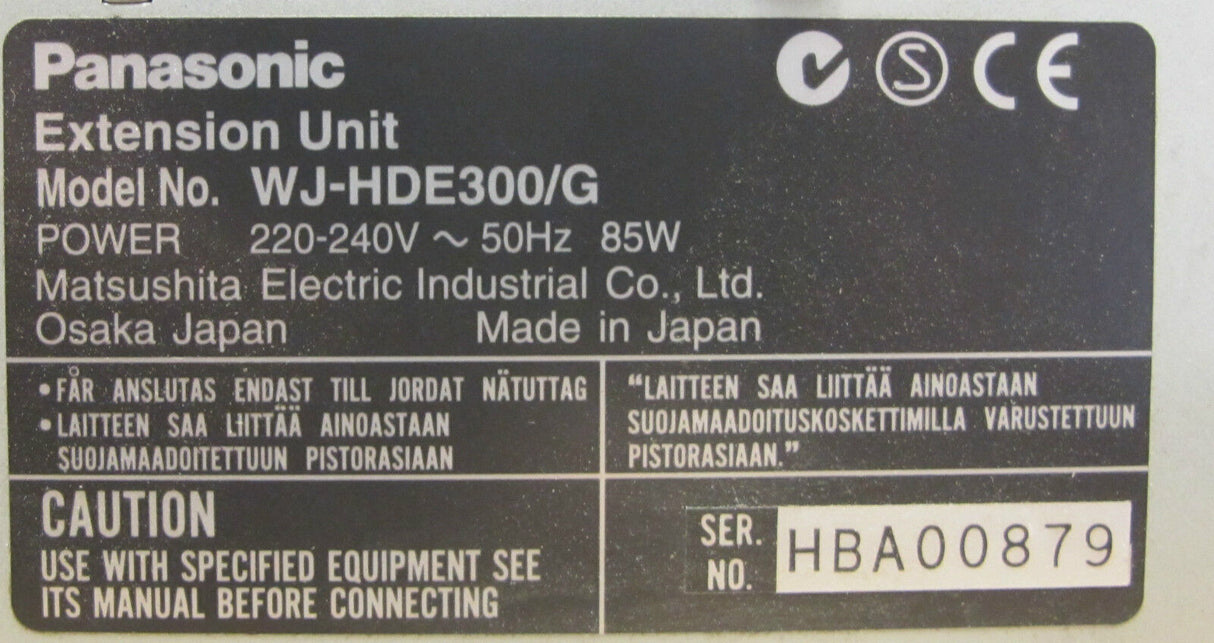 Panasonic Hard Disk Extension Expansion Unit WJ-HDE300G 1Tb HDD CCTV Storage
