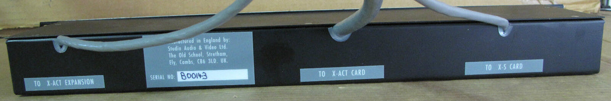 Sadie Disk Editor Breakout Box Version 3 1U Rackmount X-ACT Studio Broadcaste