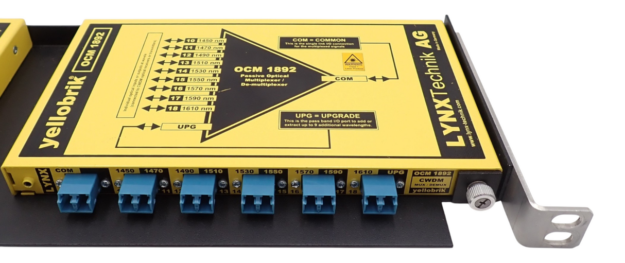 Lynx Technik OCM-1891 & OCM-1892 Yellobrik 9 Channel Fibre Optic CWDM LC Connect3