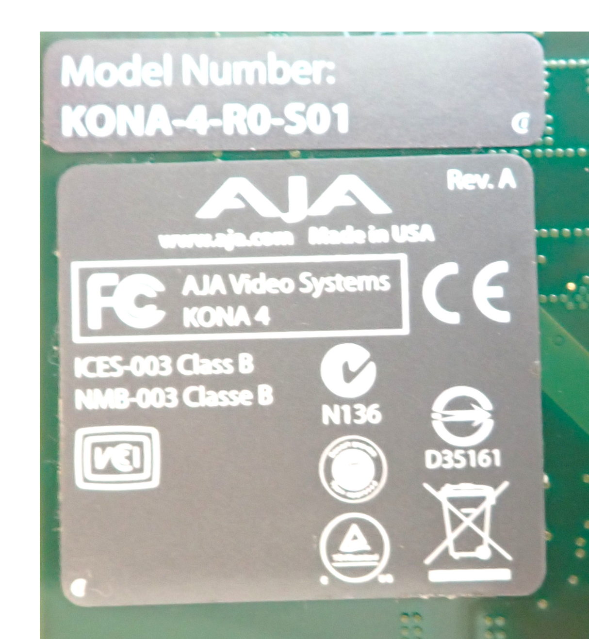 AJA KONA 4 R0 S01 4K/2K/3G/Dual Link/HD/SD 10 Bit PCIE Card with HDMI  Output7