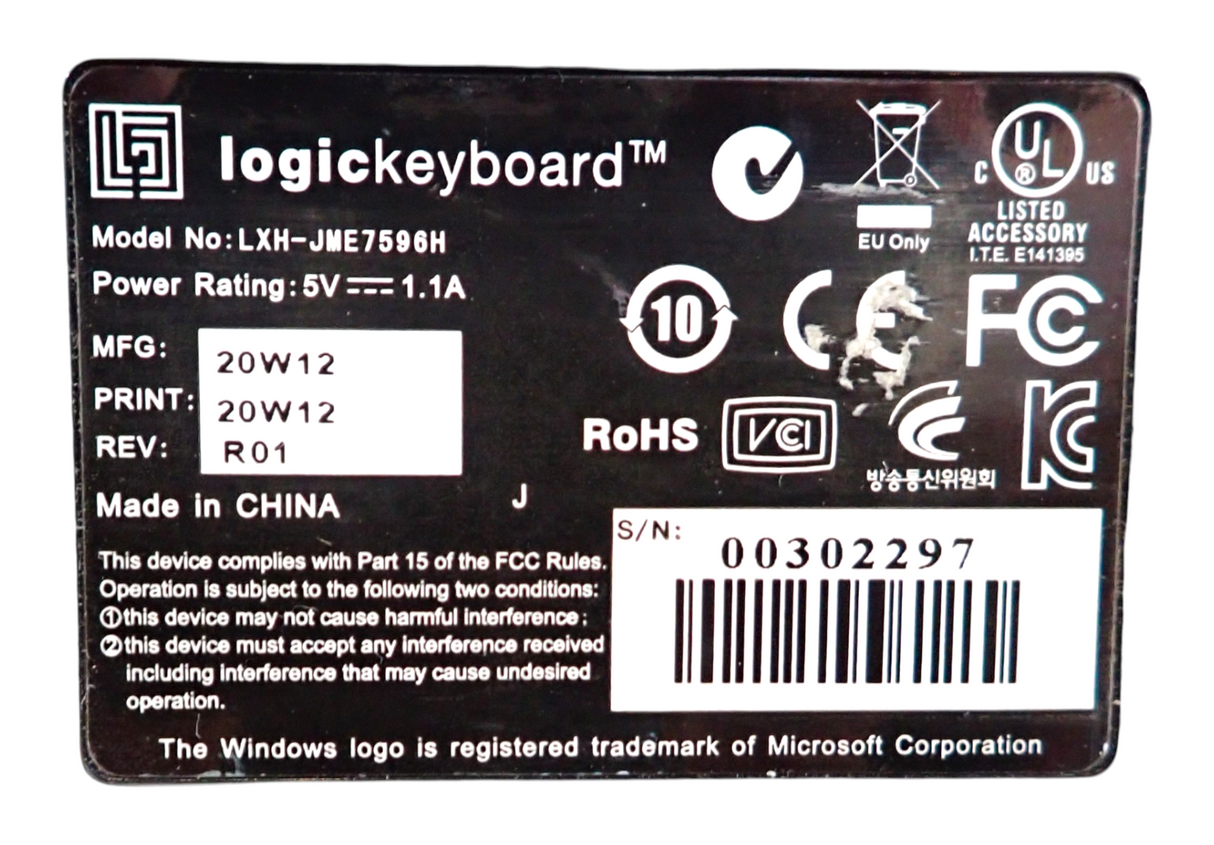Logickeyboard  LXHJME7596H Avid Video Media USB Composer UK QWERTY Keyboard4