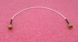 SMA-Stecker gerade auf SMA-Stecker gerade 300 mm weißes Koaxial-HF-Kabel