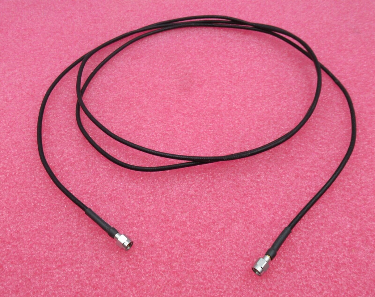 Câble coaxial RF noir 2 m avec fiche SMA mâle droite vers fiche SMA mâle droite