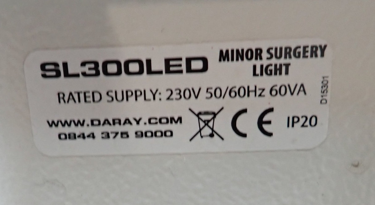 Daray SL300 LED Minor Surgery Medical Trolley Mobile Examination Lamp Light8