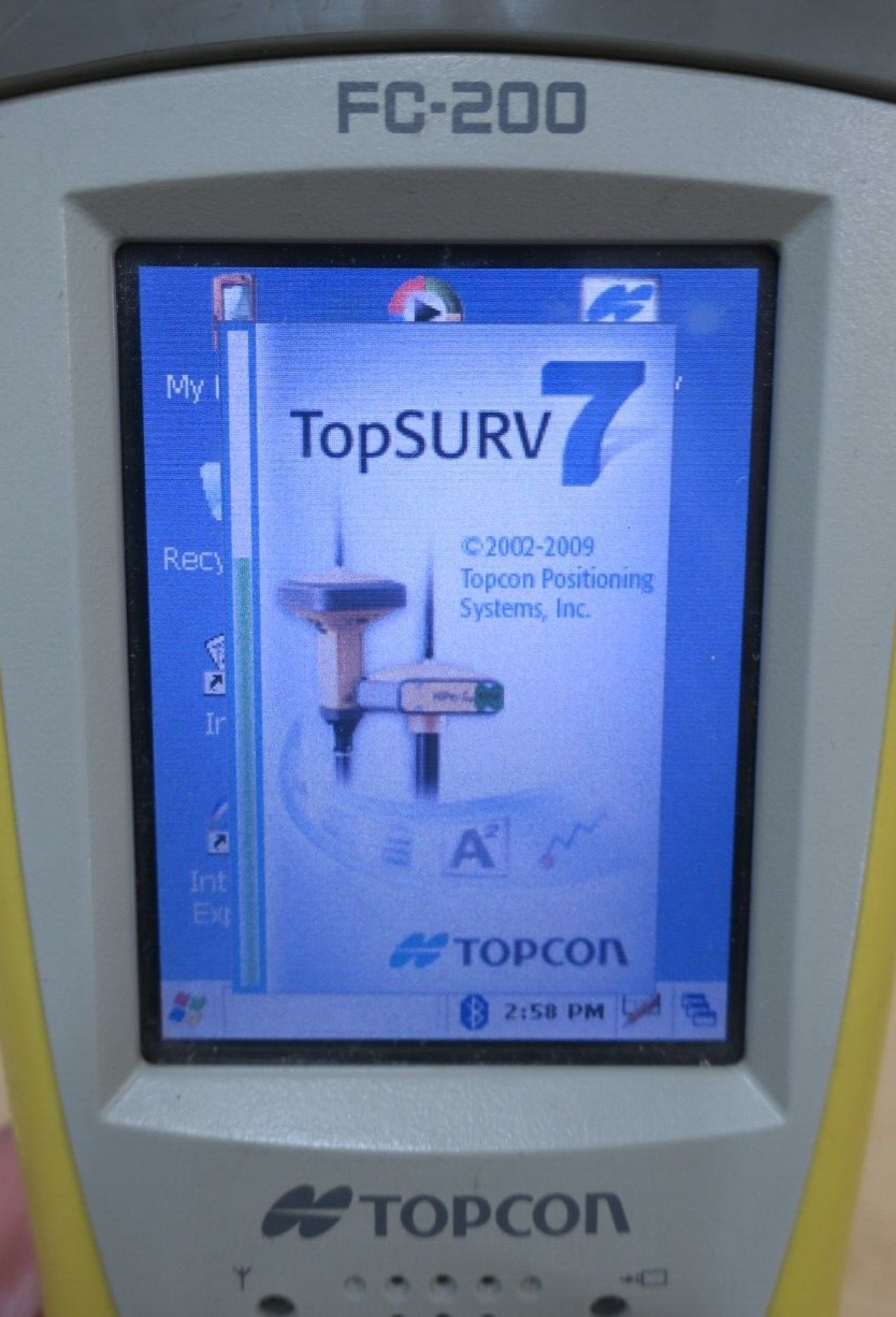 Récepteur GPS UHF GNSS numérique Topcon GR-3 Contrôleur de terrain FC-200 Base et Rover