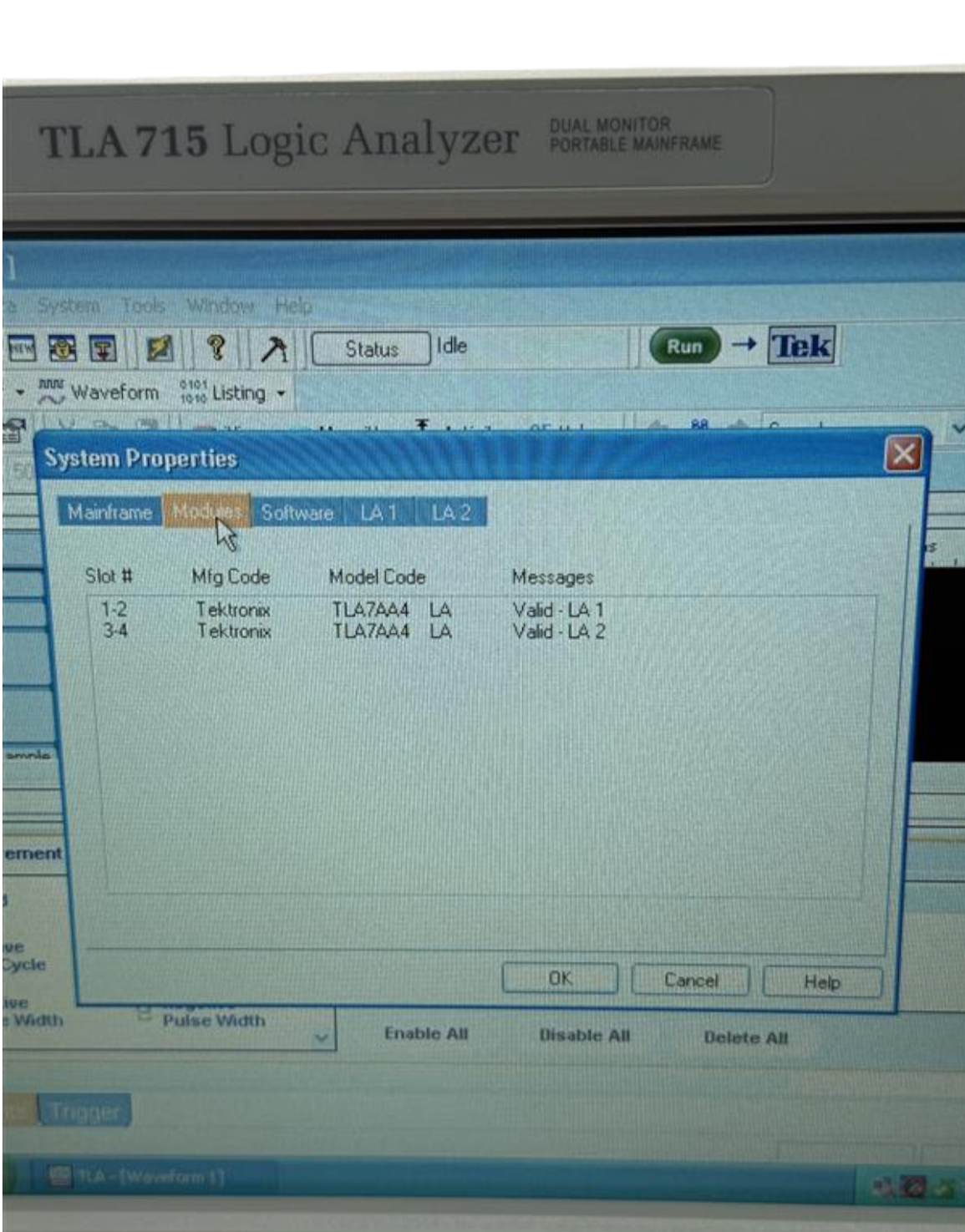 Tektronix TLA715 Logic Analyzer 2x TLA7AA4 272ch 8GHz 450MHz 8M+2M P6960 Probes4