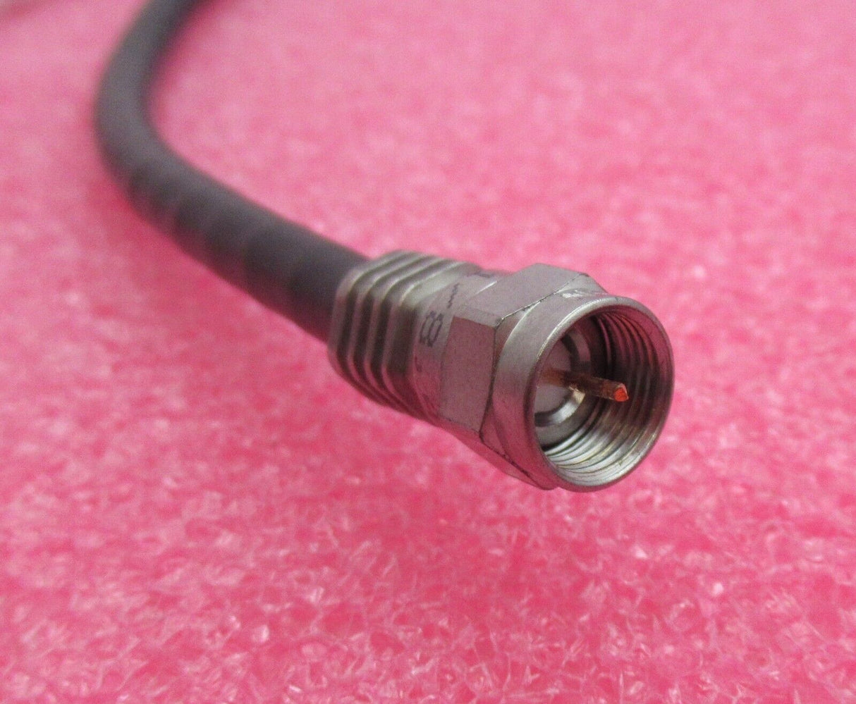 Konvolut 2 x F-Stecker auf F-Stecker, 1,6 m, schwarz, HF-Koaxialkabel