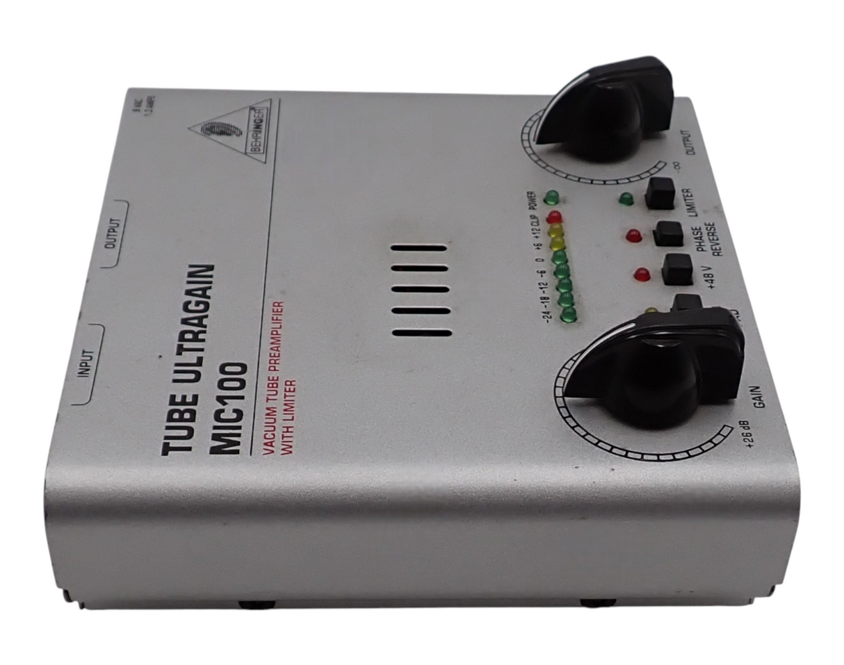 Behringer MIC100 Audiophile Vacuum Tube Preamplifier with Limiter7