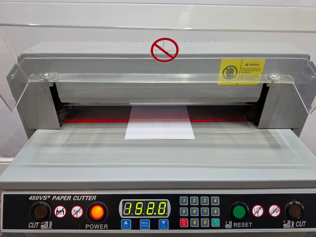 GAPS 450VS+ Electric Paper Guillotine Cutter A3 450mm 40mm Stack Digital Display11