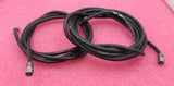 Konvolut 2 x F-Stecker auf F-Stecker, 2 m/3 m, schwarz, HF-Koaxialkabel
