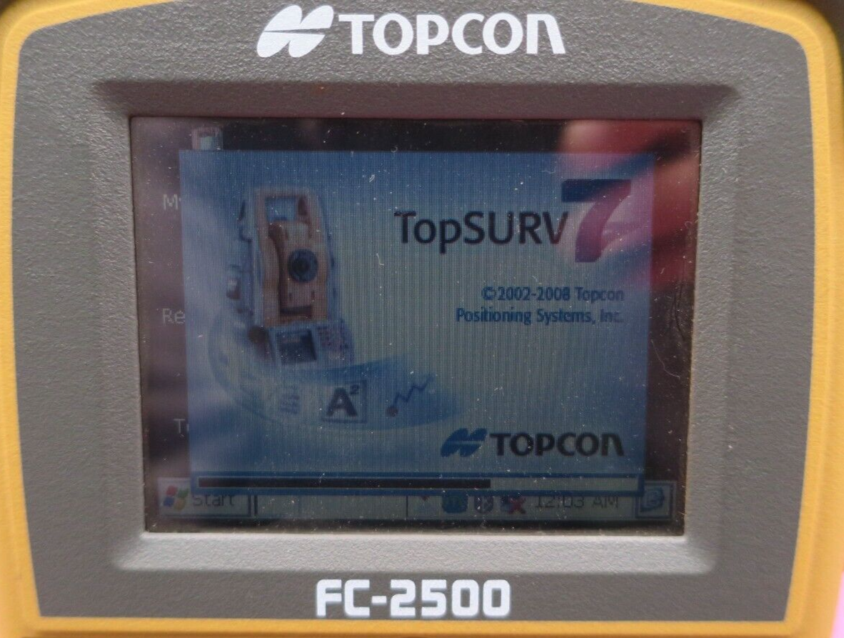 Contrôleur d'enquête robotique sur le terrain Topcon FC-2500 Collecteur de données RS-1 Radio 2,4 GHz