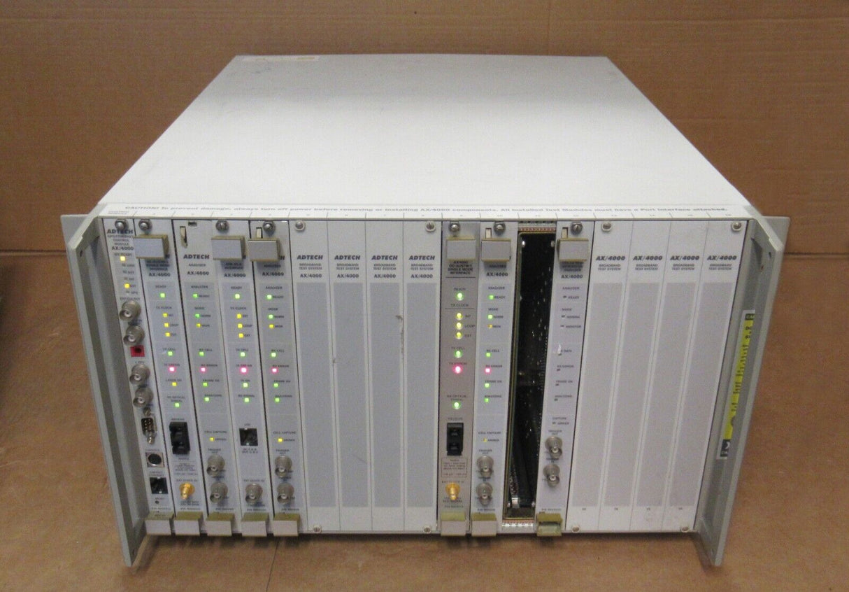 Spirent Adtech AX/4000 Broadband Test System 17-Slot Chassis - 400140CE 8x Cards