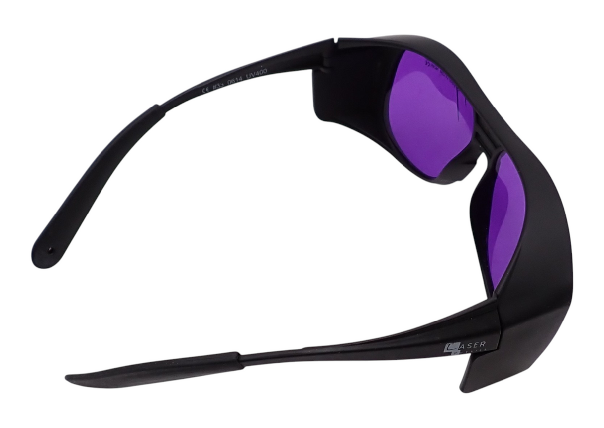 Laser Physics 190400nm + 576600nm OD6+ Laser Safety Glasses  Goggles Purple11