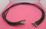 Konvolut 4 x F-Stecker auf F-Stecker, 1,2 m, schwarz, HF-Koaxialkabel