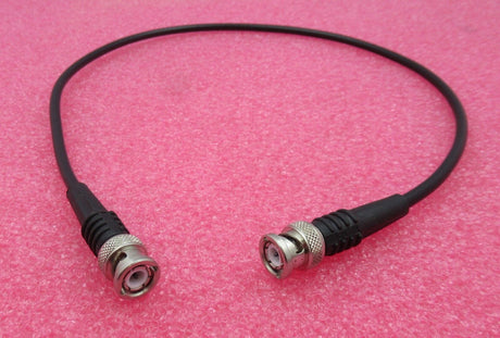 BNC-Stecker männlich gerade zum BNC-Stecker männlich gerade 600MM schwarzes Koaxial-HF-Kabel