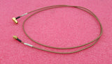 SMA-Stecker rechtwinklig auf SMA-Stecker gerade 1,2 m braunes Koaxial-HF-Kabel