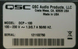 QSC DCP 100 Digital Cinema Prozessor Booth Monitor Crossover EQ DSP Rackmount
