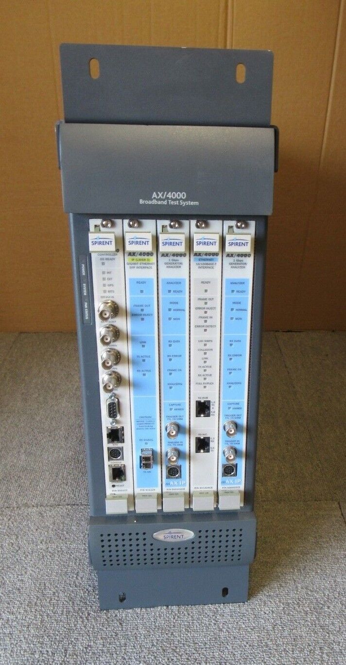 Spirent AX/4000 Broadband Test System 500100CE 500105 401325 500002CE 401324CE
