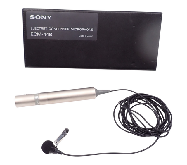 Sony ECM44B Affordable OmniDirectional Lavalier Electret Condenser Microphone0