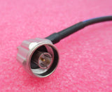 15 cm / 6 Zoll N-Stecker rechtwinklig auf N-Stecker rechtwinklig, halbflexibles Präzisionskabel