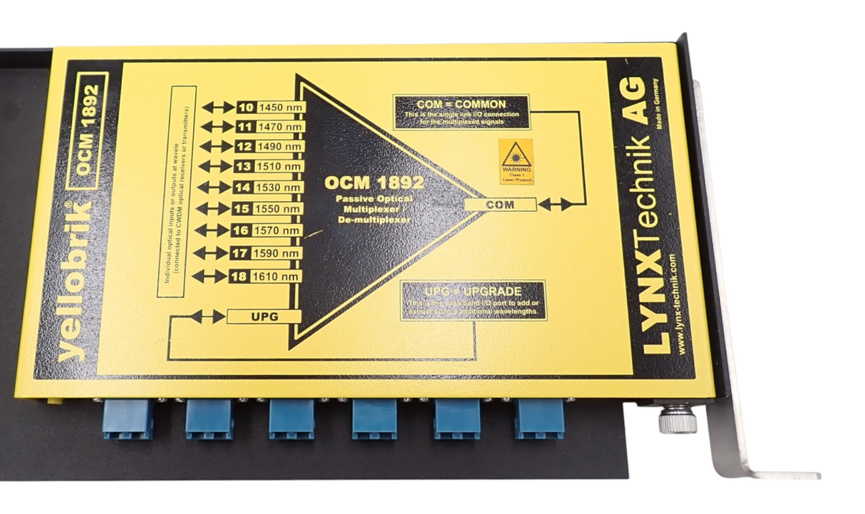 Lynx Technik OCM-1891 & OCM-1892 Yellobrik 9 Channel Fibre Optic CWDM LC Connect4