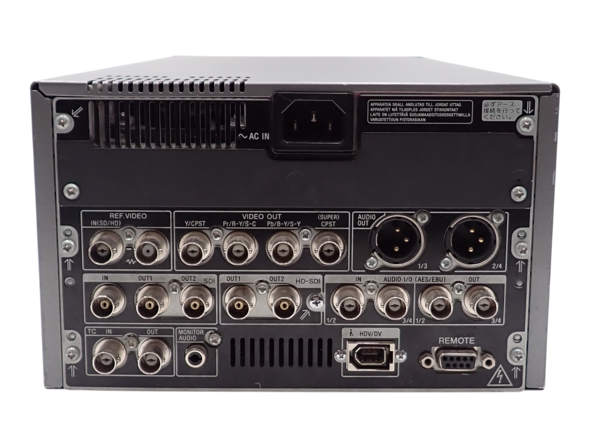 Sony HVR-1500 HDV DVCAM 1089i Digital HD Video Cassette Recorder With LCD5