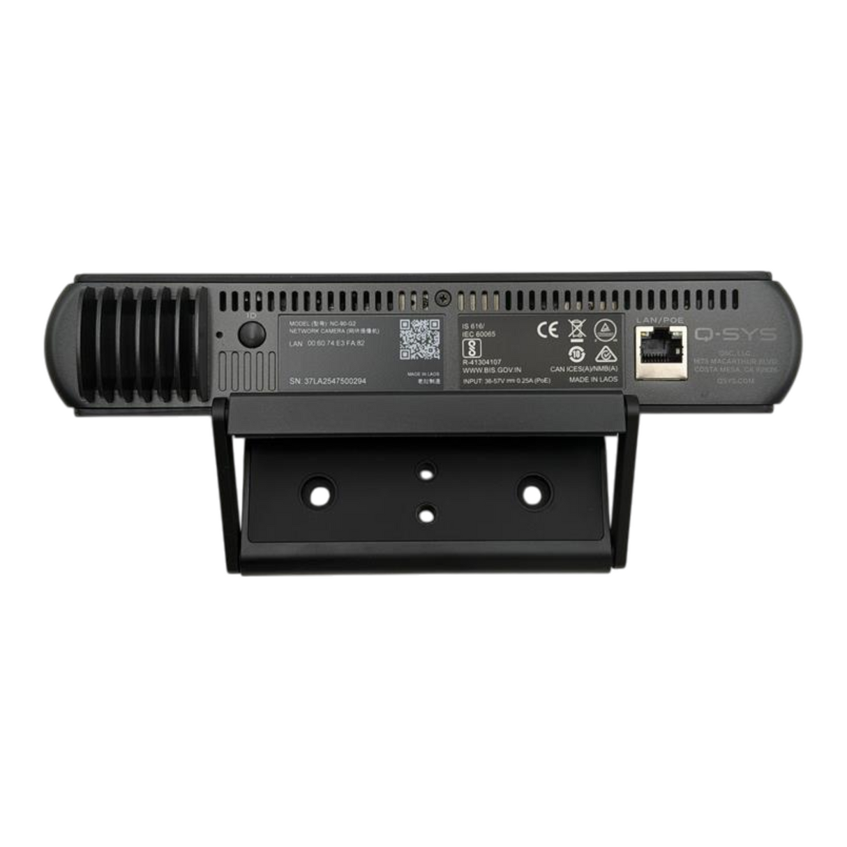 New QSC NC-90-G2 Network Fixed Lens 20MP Tile View PoE ePTZ Camera3